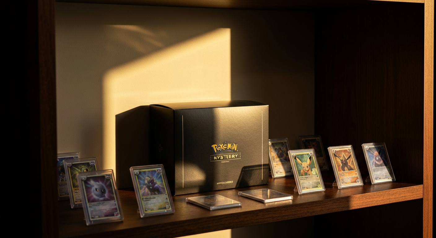 Collection de coffrets Pokémon premium Mysterybox avec cartes authentiques